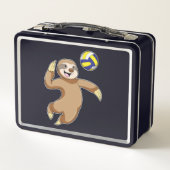 Sloth as Volleyball player with Volleyball (Achterkant)