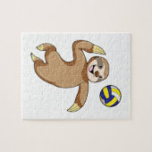 Sloth as Volleyball player with Volleyball Legpuzzel (Horizontaal)