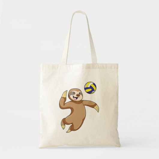 Sloth as Volleyball player with Volleyball Tote Bag (Voorkant)