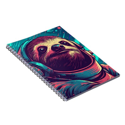 Sloth Astronaut Notitieboek (Rechterzijde)