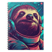 Sloth Astronaut Notitieboek (Voorkant)