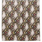 Sloth Astronaut Pattern Douchegordijn (Voorkant)