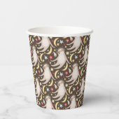 Sloth Astronaut Pattern Papieren Bekers (Achterkant)