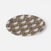 Sloth Astronaut Pattern Papieren Bordje (Gekanteld)