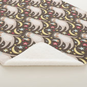 Sloth Astronaut Pattern Sherpa Deken (3/4)