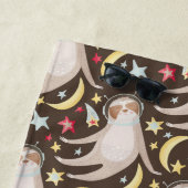 Sloth Astronaut Pattern Strandlaken (In situ)