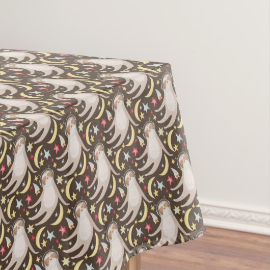 Sloth Astronaut Pattern Tafelkleed (Voorbeeld)