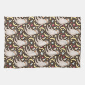 Sloth Astronaut Pattern Theedoek (Horizontaal)