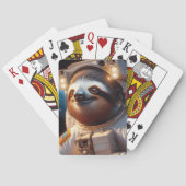 Sloth Astronaut Pokerkaarten (Achterkant)