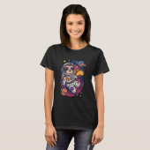 Sloth Astronaut Taco Space Adventure Funny Kawaii  T-shirt (Voorkant volledig)