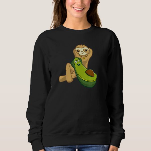 Sloth Avocado Chillin Ontspannend Trui (Voorkant)