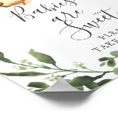 Sloth Baby Shower Babies Are Sweet Sign Poster (Hoek)