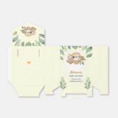 Sloth Baby shower Geslachtsneutrale sprenkeling Sn Bedankdoosjes (Uitgevouwen)