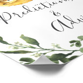 Sloth Baby shower voorspellingen en advies teken Poster (Hoek)