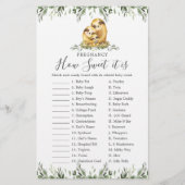 Sloth Baby shower Zwangerschap Hoe lief het is spe (Voorkant)