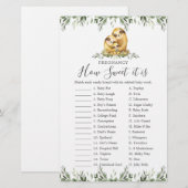 Sloth Baby shower Zwangerschap Hoe lief het is spe (Voorkant / Achterkant)