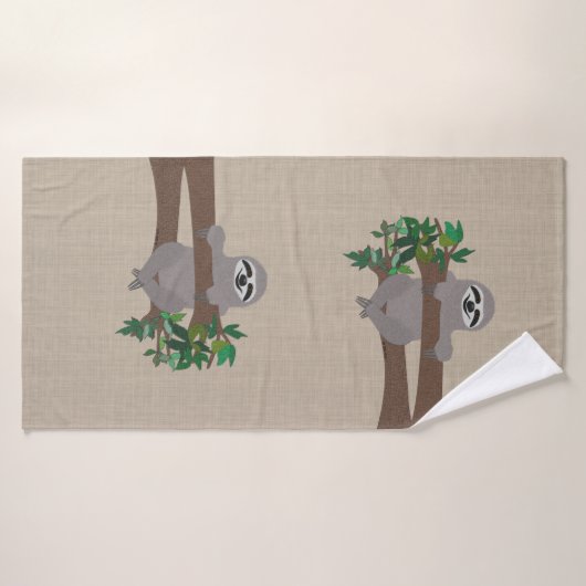 Sloth Bath Towel Badhanddoek (Badhanddoek)