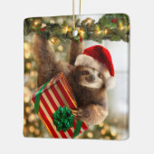 Sloth Bearing Gifts Keramisch Ornament (Links)