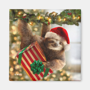 Sloth Bearing Gifts Magneet
