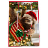 Sloth Bearing Gifts Medium Cadeauzakje (Achterkant)