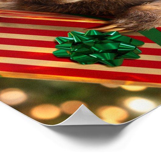 Sloth Bearing Gifts Poster (Hoek)