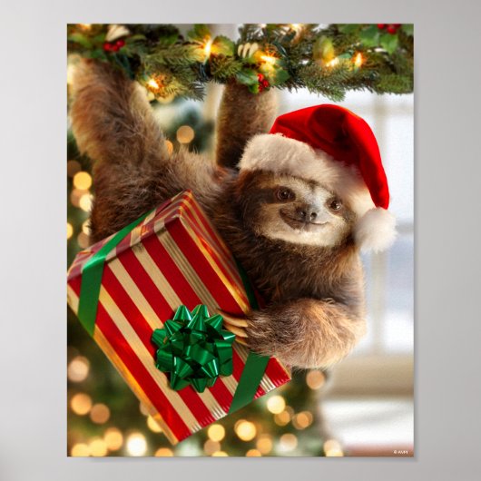 Sloth Bearing Gifts Poster (Voorkant)