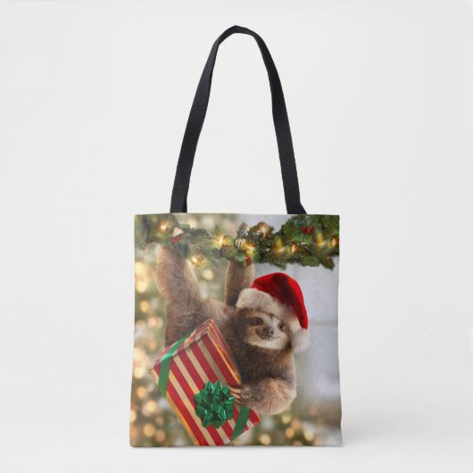 Sloth Bearing Gifts Tote Bag (Voorkant)