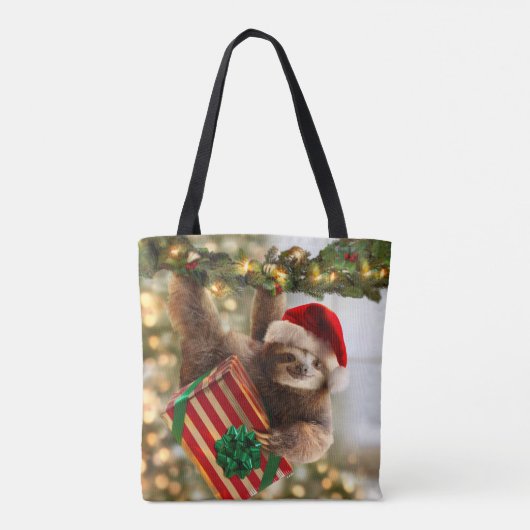Sloth Bearing Gifts Tote Bag (Achterkant)