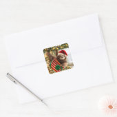 Sloth Bearing Gifts Vierkante Sticker (Envelop)