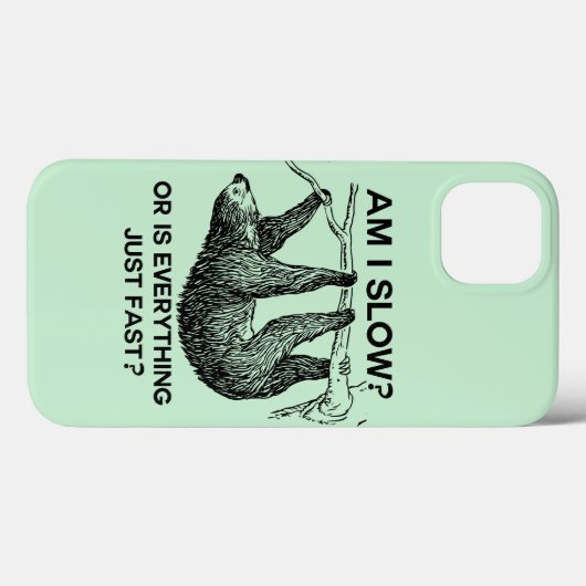 Sloth ben ik traag? Case-Mate iPhone case (Achterkant (horizontaal))