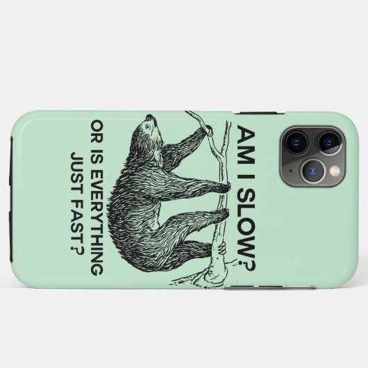Sloth ben ik traag? Case-Mate iPhone case (Achterkant (horizontaal))