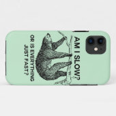 Sloth ben ik traag? Case-Mate iPhone case (Achterkant (horizontaal))