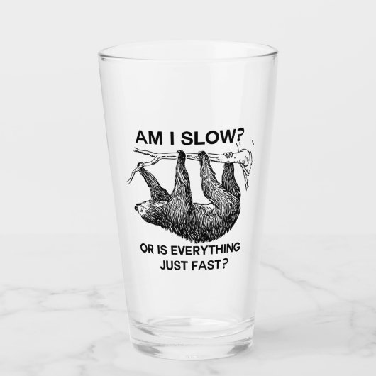 Sloth ben ik traag? glas (Voorkant)