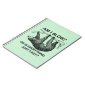 Sloth ben ik traag? notitieboek (Linkerzijde)