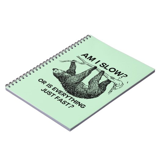 Sloth ben ik traag? notitieboek (Linkerzijde)