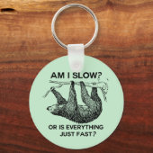 Sloth ben ik traag? sleutelhanger (Achterkant)
