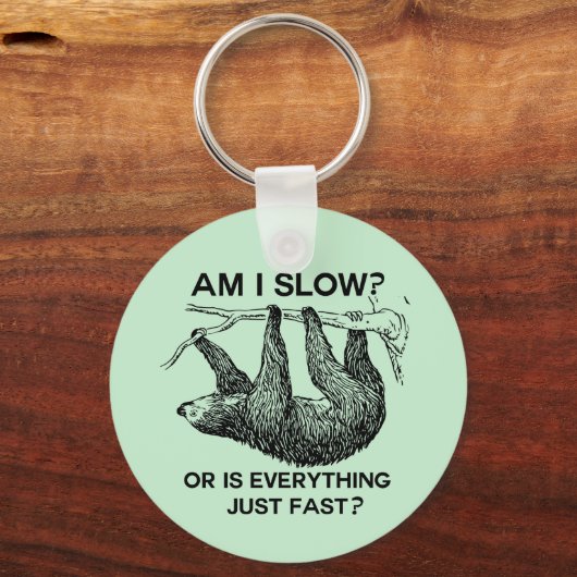 Sloth ben ik traag? sleutelhanger (Voorkant)