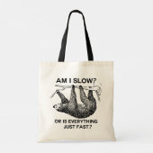 Sloth ben ik traag? tote bag (Achterkant)