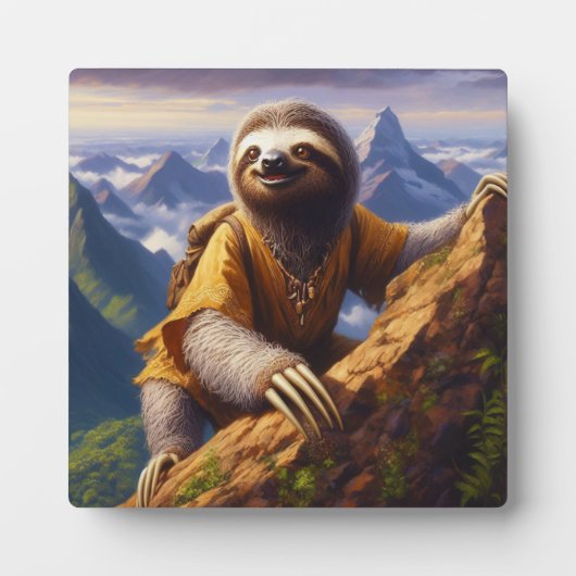 Sloth bergbeklimmen fotoplaat (Voorkant)