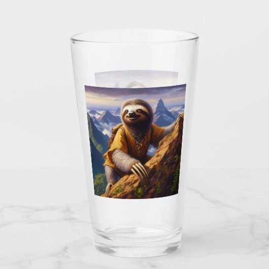 Sloth bergbeklimmen glas (Voorkant)