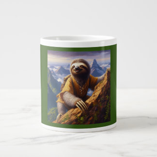 Sloth bergbeklimmen grote koffiekop