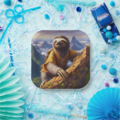 Sloth bergbeklimmen papieren bordje (Feest)