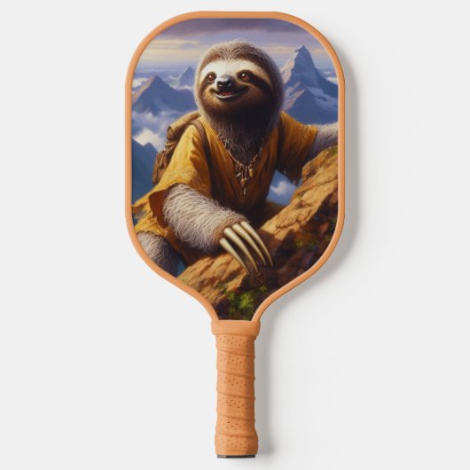 Sloth bergbeklimmen pickleball paddle (Voorkant)