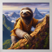Sloth bergbeklimmen poster (Voorkant)