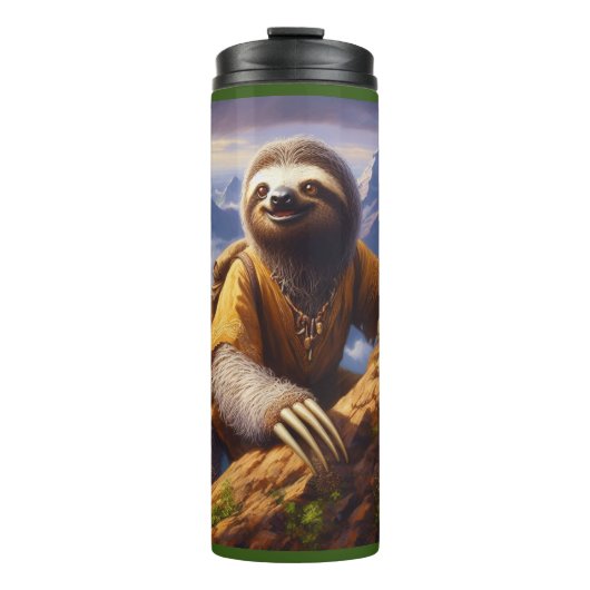 Sloth bergbeklimmen thermosbeker (Voorkant)