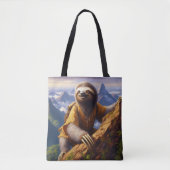 Sloth bergbeklimmen tote bag (Voorkant)