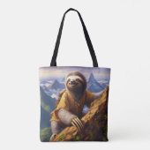 Sloth bergbeklimmen tote bag (Achterkant)