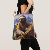 Sloth bergbeklimmen tote bag (Dichtbij)
