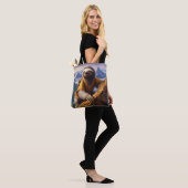 Sloth bergbeklimmen tote bag (Op model)