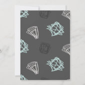 Sloth Birthday Party Invitation Kaart (Achterkant)